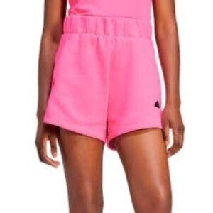 Adidas Z.N.E. Collection Elastic Waist Loose Casual Shorts Women's Pink Size L
